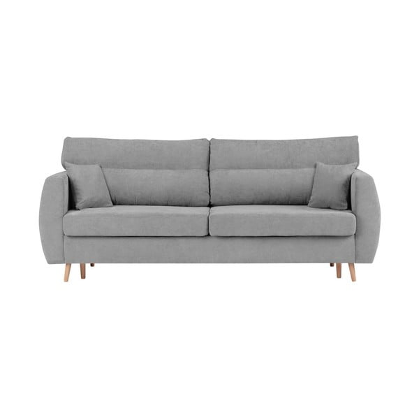 Szara 3-osobowa sofa rozkładana ze schowkiem Cosmopolitan design Sydney, 231x98x95 cm