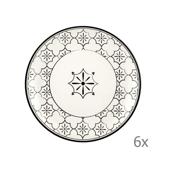 Zestaw 6 porcelanowych talerzy deserowych Mia Maroc, ⌀ 17 cm