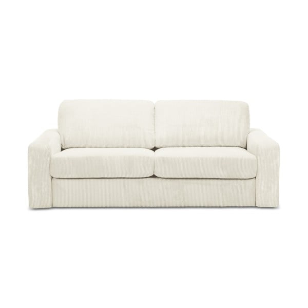 Beżowa sztruksowa rozkładana sofa 195 cm Nona – Makamii
