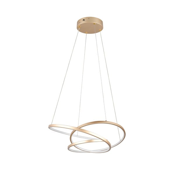 Lampa wisząca LED ze ściemniaczem w kolorze złota Darvin – Trio