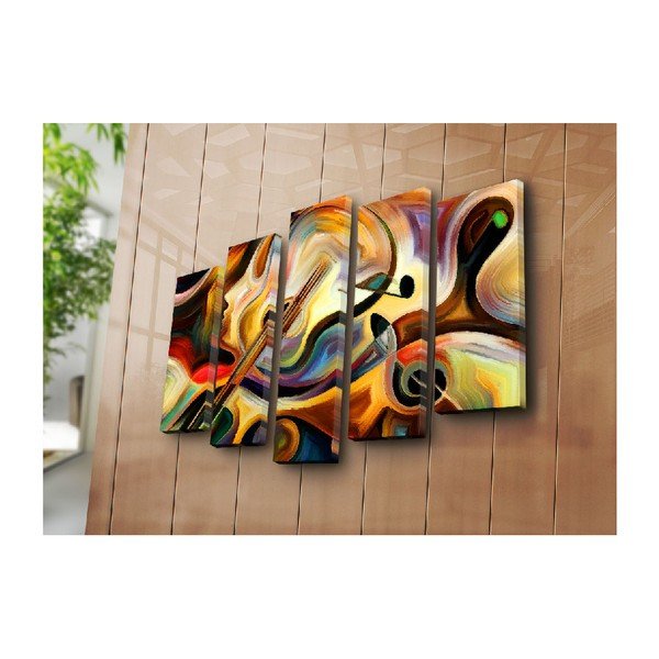 Obraz wieloczęściowy Abstract Music, 105x70 cm-image-2