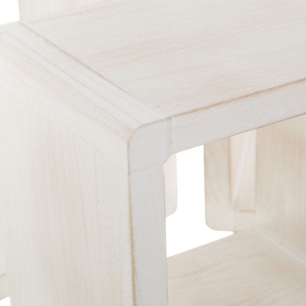 Białe półki z litego drewna paulowni zestaw 3 szt. – Casa Selección-image-2