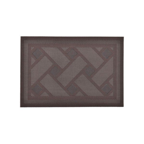 Brązowa materiałowa mata stołowa zestaw 2 szt. 30x45 cm Geom – JAHU collections