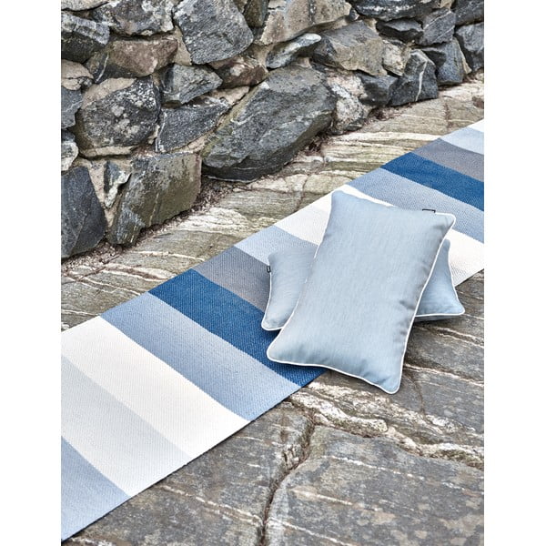 Niebiesko-kremowy chodnik odpowiedni na zewnątrz 70x300 cm Molly Ocean Grey – Pappelina-image-2