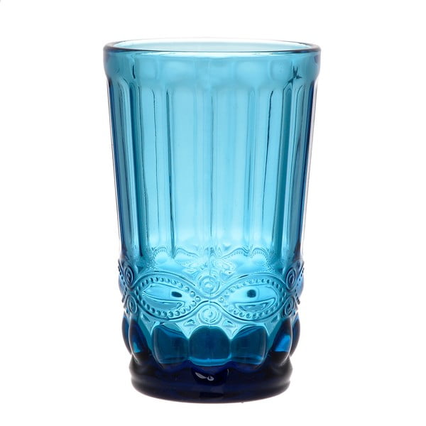 Zestaw 6 niebieskich szklanek InArt Moderna
