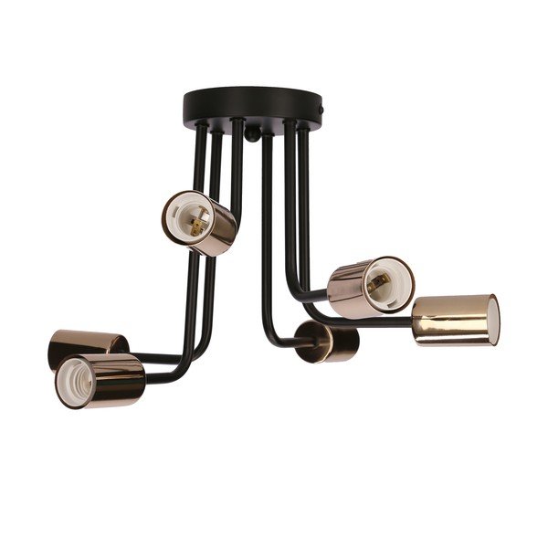 Lampa sufitowa w czarno-miedzianym kolorze 27x27 cm Spill – Candellux Lighting-image-2