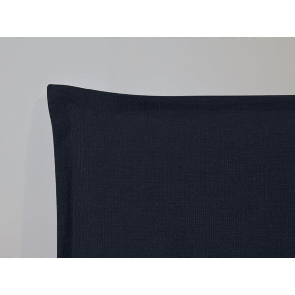 Ciemnoniebiesko-naturalne łóżko dwuosobowe ze stelażem 160x200 cm Charlie – Bobochic Paris-image-4