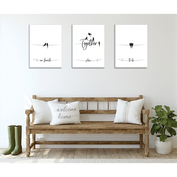Obrazy zestaw 3 szt. 30x40 cm – Wallity-image-3