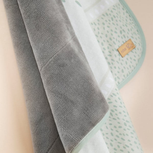 Jasnozielony koc dziecięcy z mikropluszu 80x80 cm Woodland Buddies – Roba-image-3