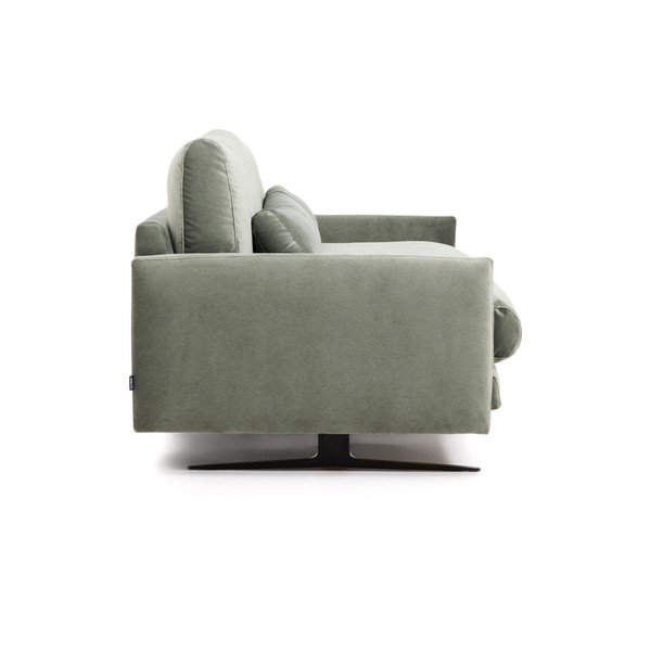 Zielona aksamitna sofa 210 cm Veliro – Kave Home-image-3