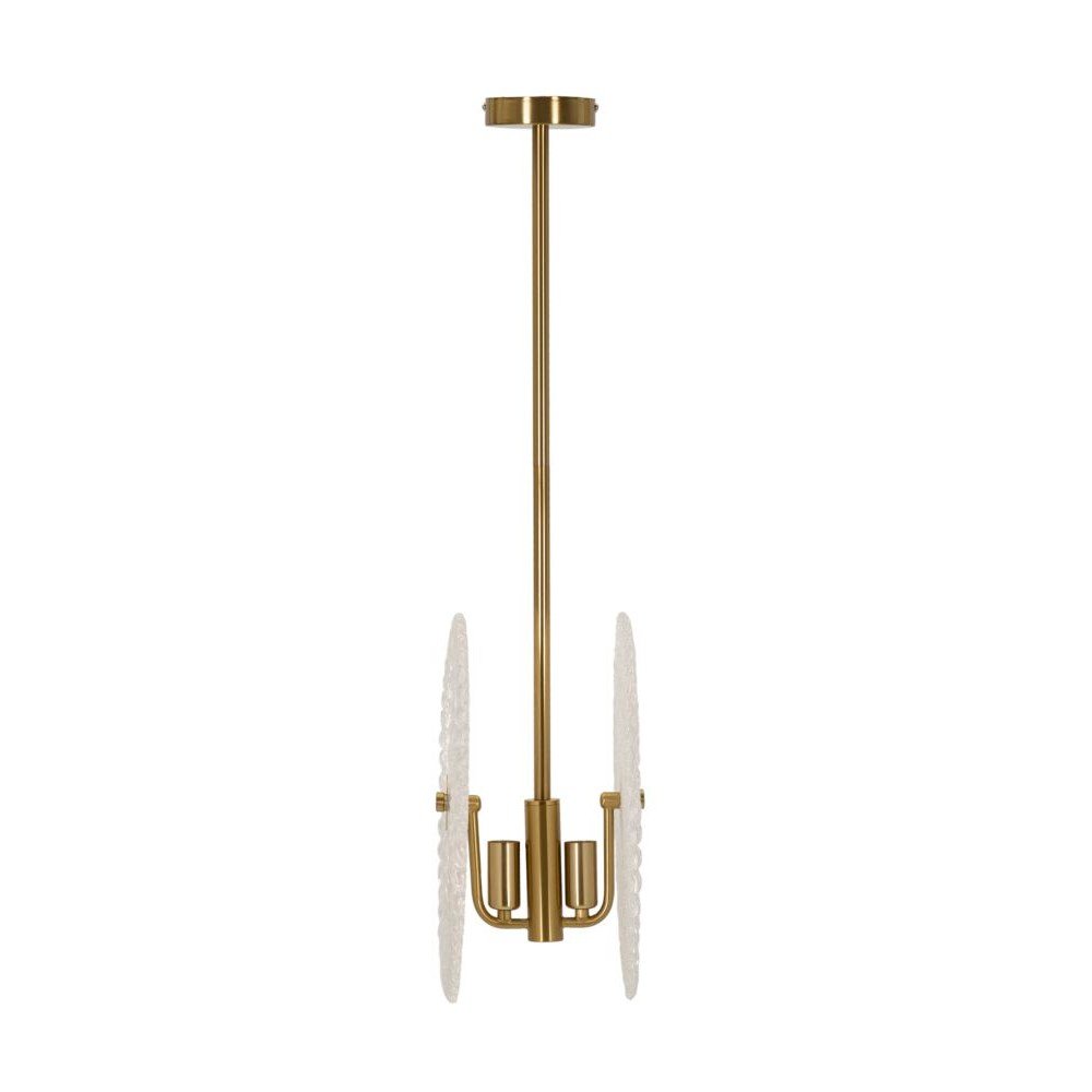 Lampa wisząca w kolorze złota ze szklanym kloszem Glass – Mauro Ferretti (zdjęcie 4)
