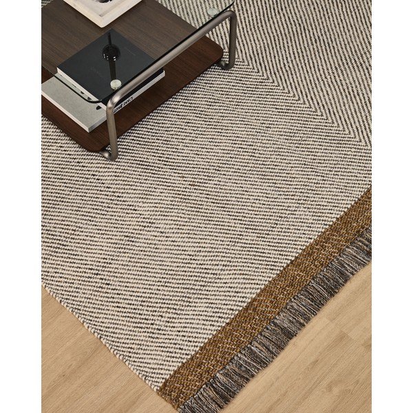 Kremowy wełniany dywan tkany ręcznie 160x230 cm Brina – Kave Home-image-2