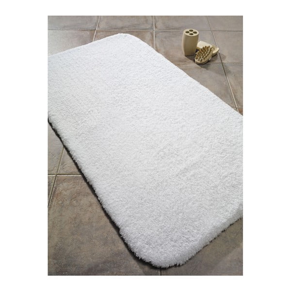 Biały dywanik łazienkowy Confetti Bathmats Organic 2000, 60x80 cm