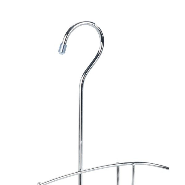 Wisząca stalowa półka łazienkowa w kolorze srebra z połyskiem Martos – Allstar-image-3