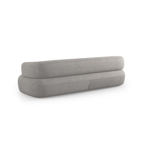 Jasnoszara sofa z materiału bouclé 200 cm Jenny – Micadoni -image-4