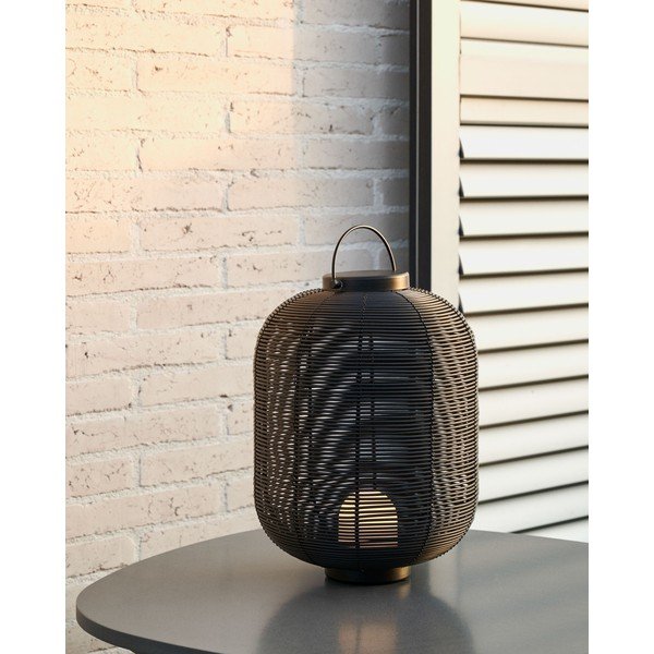 Czarna lampa stołowa LED ze ściemniaczem (wysokość 37 cm) Saranella – Kave Home-image-1