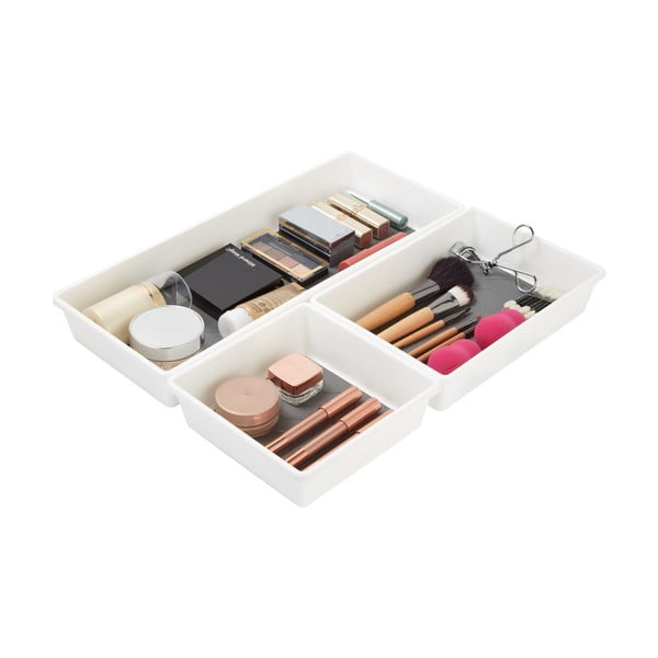 Zestaw 3 szaro-białych antypoślizgowych przegródek Addis-image-2