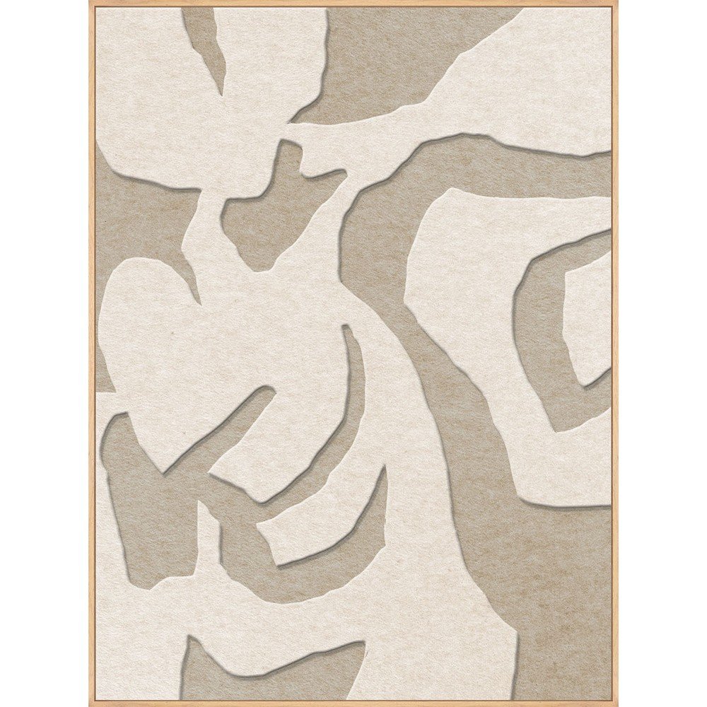 Obraz akustyczny 3D z ramą w zestawie 90x120 cm Soft Embrace 1 – Malerifabrikken