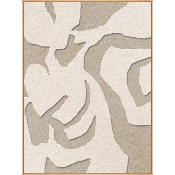 Obraz 3D z ramą w zestawie/akustyczny 90x120 cm Soft Embrace 1 – Malerifabrikken