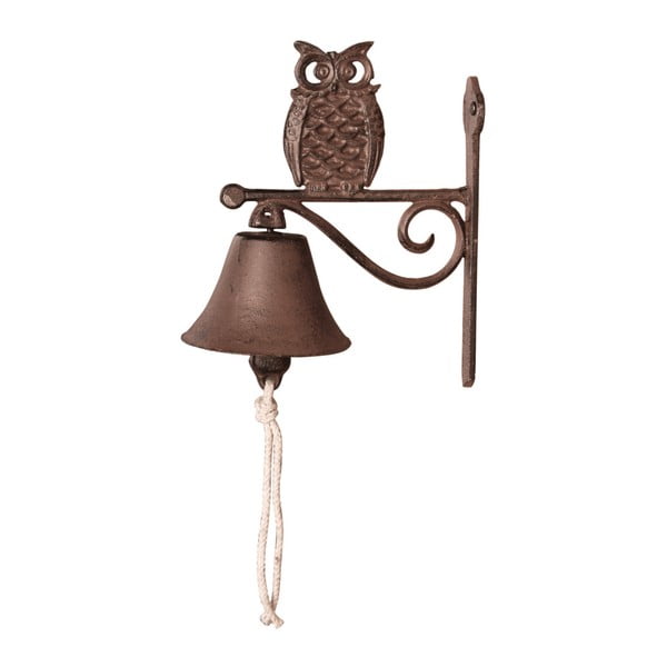 Dzwonek żeliwny z sową Esschert Design