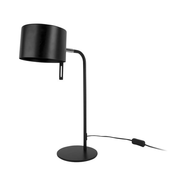Czarna lampa stołowa Leitmotiv Shell, wys. 45 cm