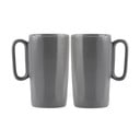 Szare kamionkowe kubki zestaw 2 szt. 330 ml Fuori – Vialli Design