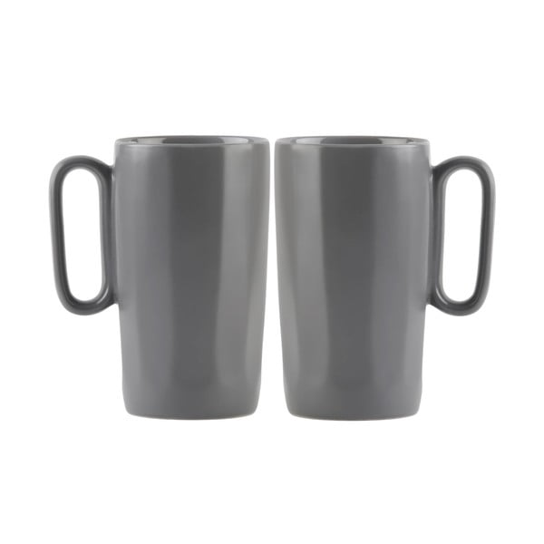 Szare kamionkowe kubki zestaw 2 szt. 330 ml Fuori – Vialli Design