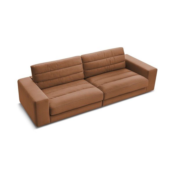 Pomarańczowa aksamitna sofa 276 cm Sierra – Bobochic Paris-image-3