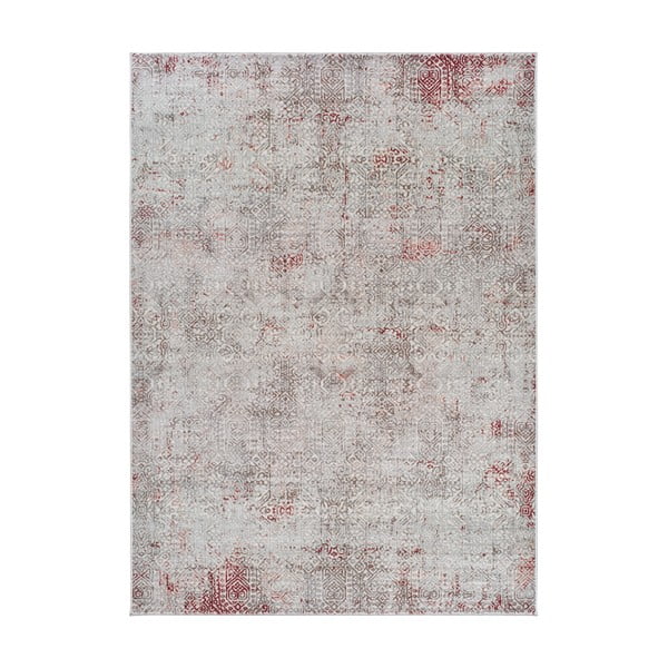 Szaro-różowy dywan Universal Babek, 80x150 cm