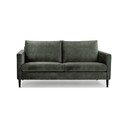 Zielono=szara sofa z aksamitnym obiciem Scandic Adagio, szer. 153 cm