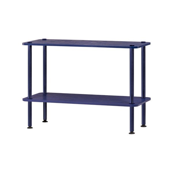 Niebieski regał w dekorze dębu 80x54,5x35 cm Teidi – noo.ma