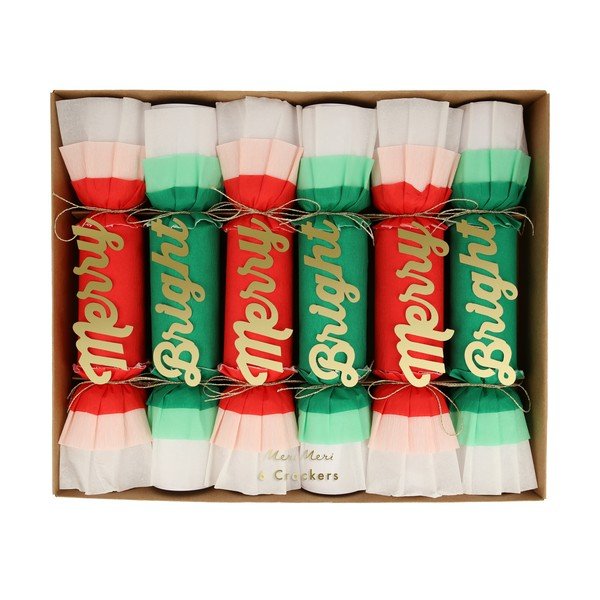 Crackery świąteczne zestaw 6 szt. Merry & Bright Christmas – Meri Meri