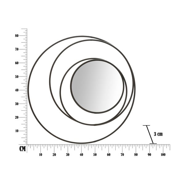 Lustro ścienne Mauro Ferretti Dark, ø 80 cm-image-2