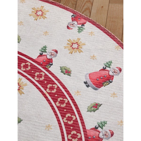 Czerwony okrągły dywan ze świątecznym motywem ø 160 cm Toy's Delight Santa Claus – Villeroy&Boch-image-3