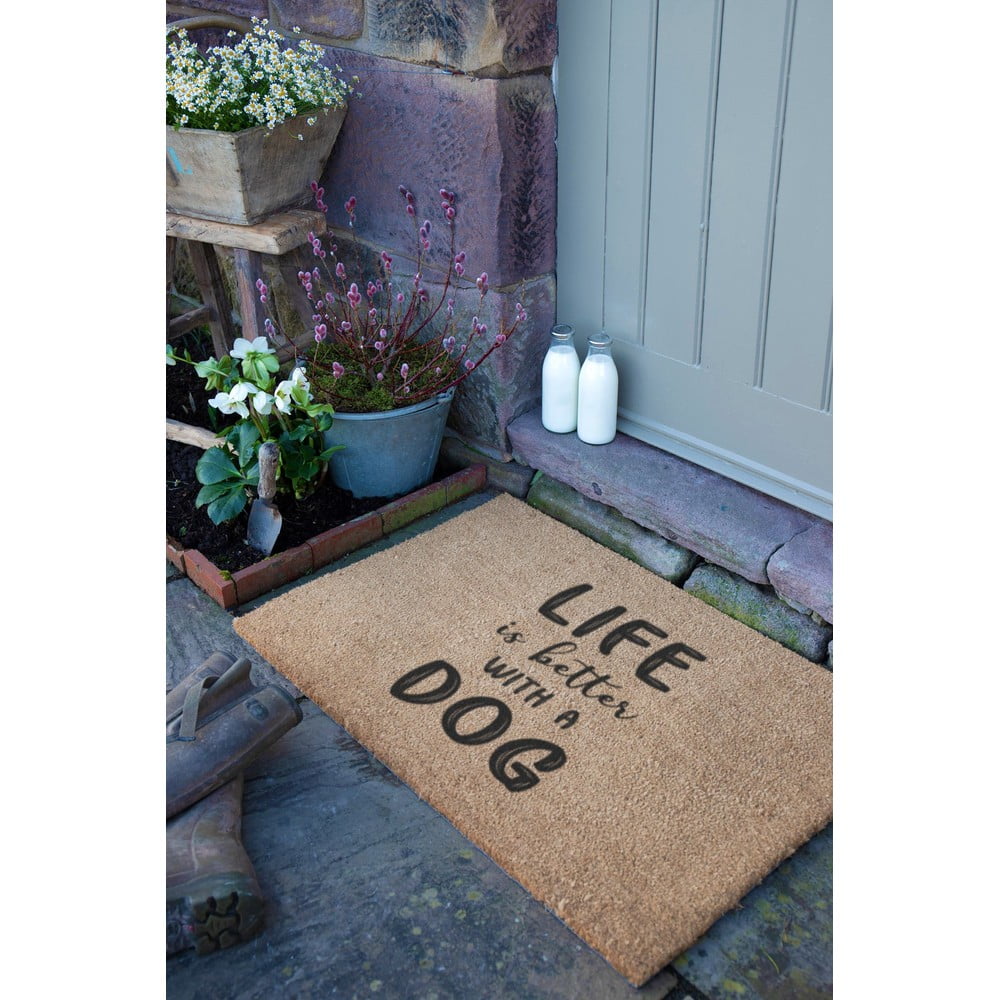 Wycieraczka z włókna kokosowego 40x60 cm Life Is Better With a Dog – Artsy Doormats (zdjęcie 9)