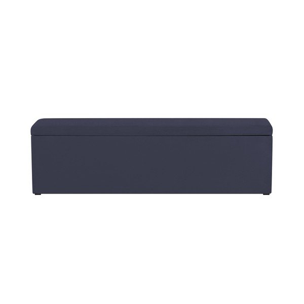 Granatowa ławka Mazzini Sofas Ancona, 200x46 cm-image-4
