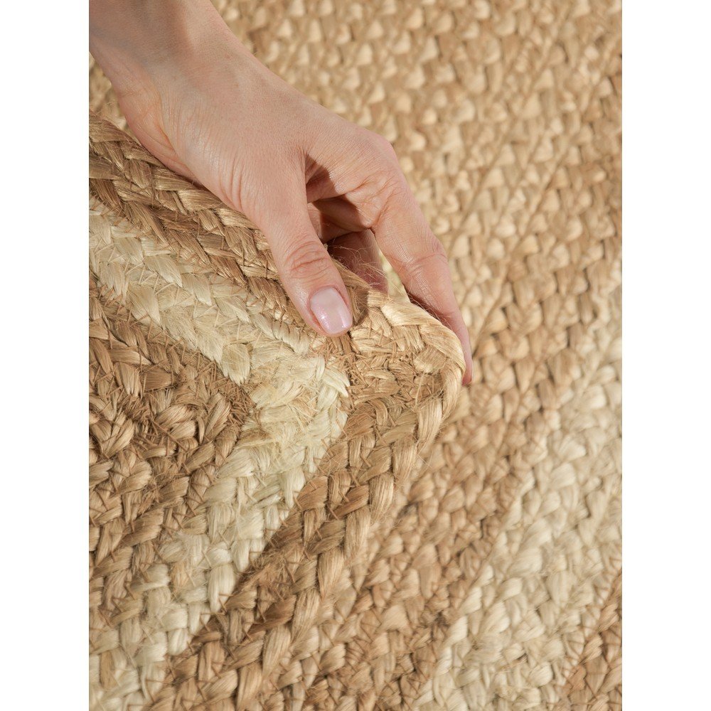 Kremowo-naturalny ręcznie tkany dwustronny chodnik z juty 70x200 cm Jutta – Hanse Home (zdjęcie 8)
