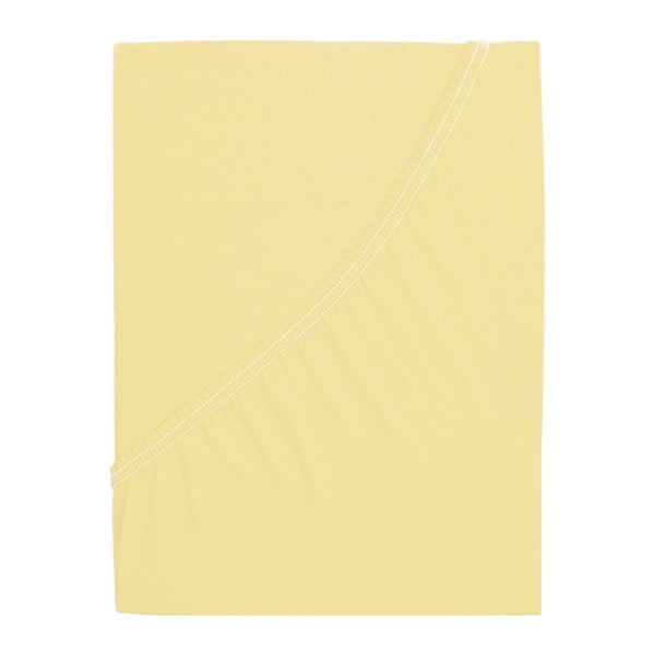 Żółte prześcieradło z gumką 180x200 cm – B.E.S.