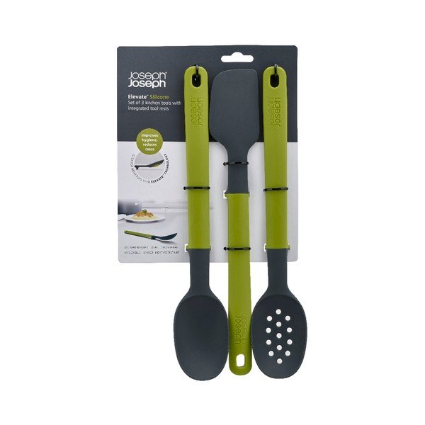 Szaro-zielony komplet 3 przyborów Joseph Joseph Elevate Silicone-image-2