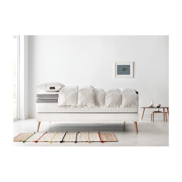 Komplet łóżka 2-osobowego, materaca i kołdry Bobochic Paris Bobo, 140x190 cm