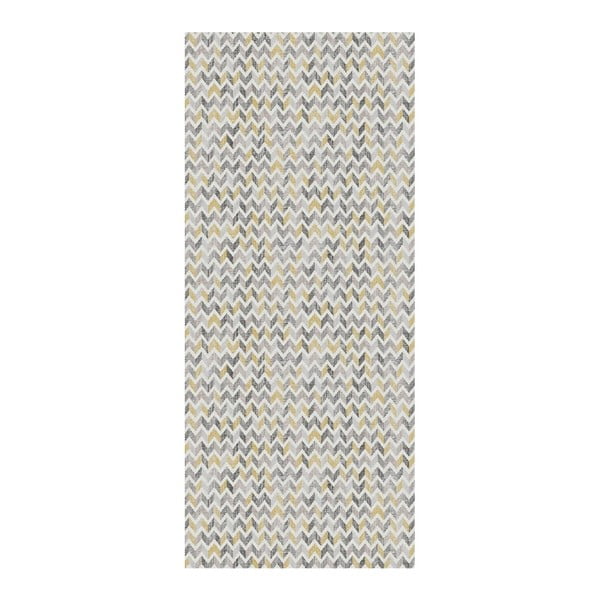 Chodnik Floorita Knit Grey Ochre, 60x190 cm