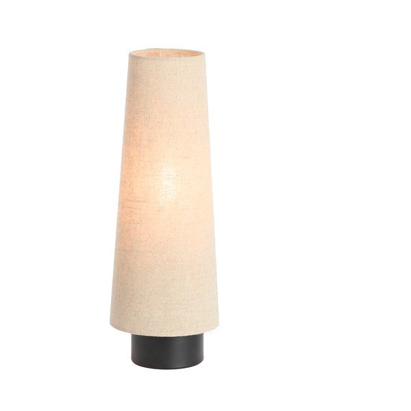 Beżowa metalowa lampa stołowa z tekstylnym kloszem (wysokość 42 cm) Howie – Light & Living-image-2