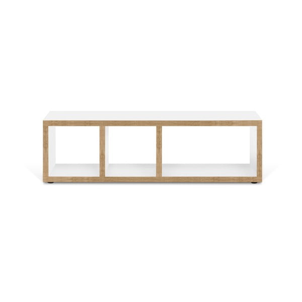 Biało-naturalna szafka pod TV 150x45 cm Berlin – TemaHome