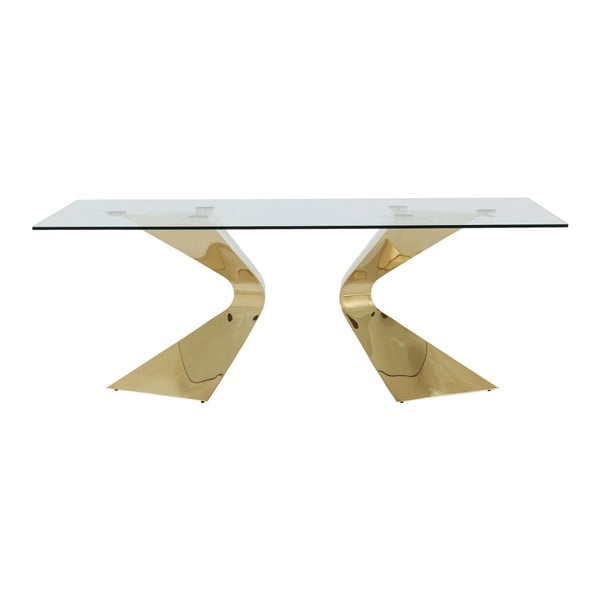 Stół z nogami w złotym kolorze Kare Design Gloria