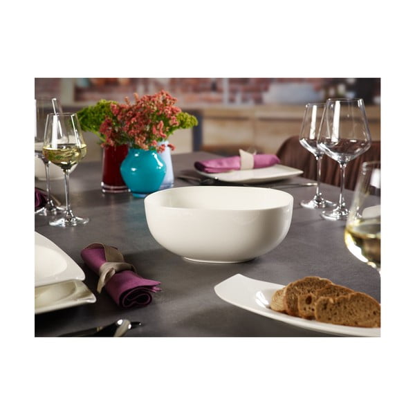 Biała porcelanowa miska na sałatkę Villeroy & Boch Urban Nature, 25 cm-image-1