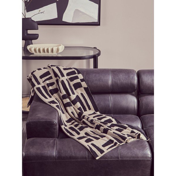 Czarna/w naturalnym kolorze konsola ze szklanym blatem 49x100 cm Cebu – Premier Housewares-image-4