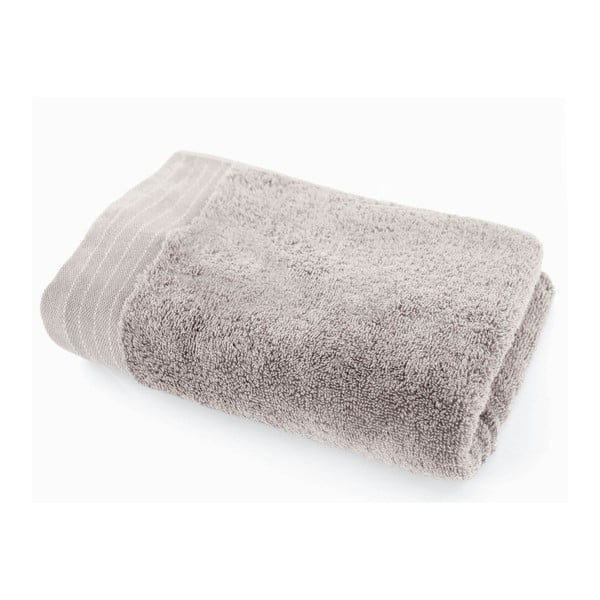 Szary ręcznik bawełniany kąpielowy Kate, 90x150 cm