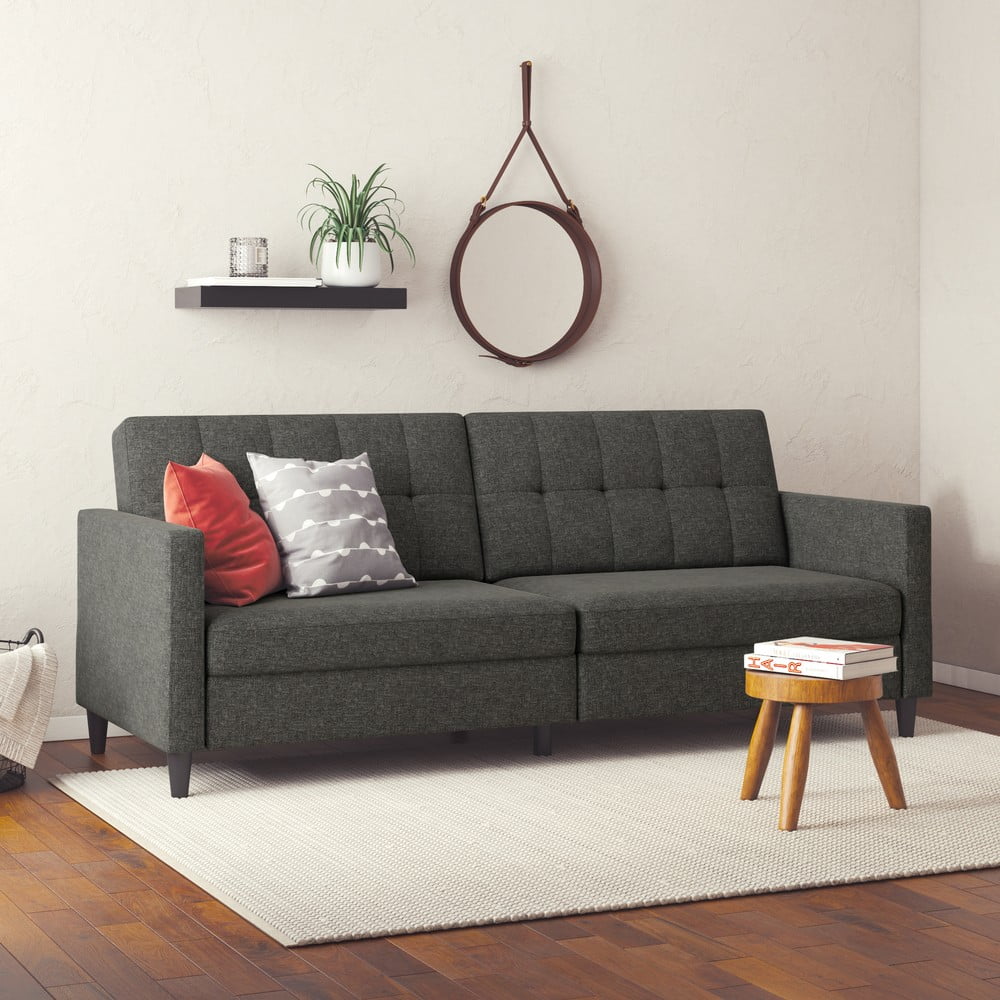 Szara rozkładana sofa 82 cm Hartford – Støraa (zdjęcie 5)