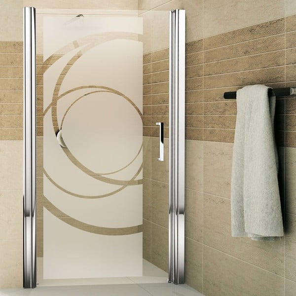 Matowa naklejka na szkło pod prysznic Ambiance Design, wys. 95 cm