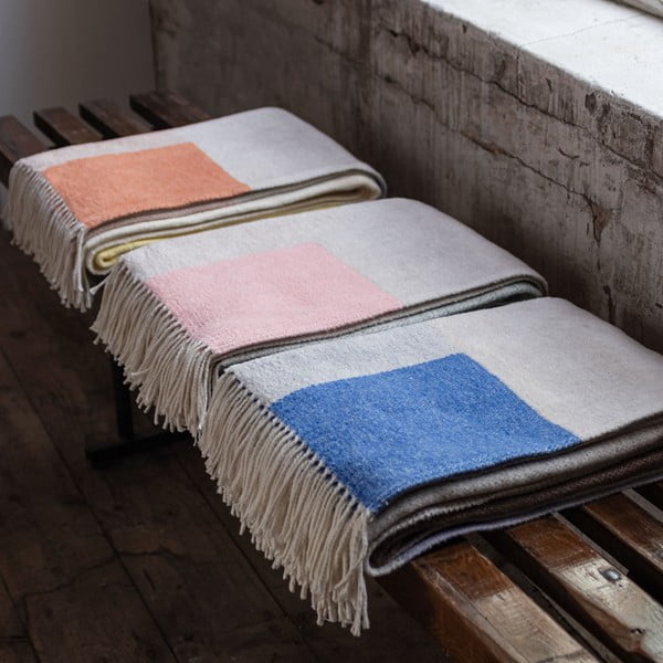 Lawendowo-beżowy koc 125x190 cm Brick – Mette Ditmer Denmark-image-4